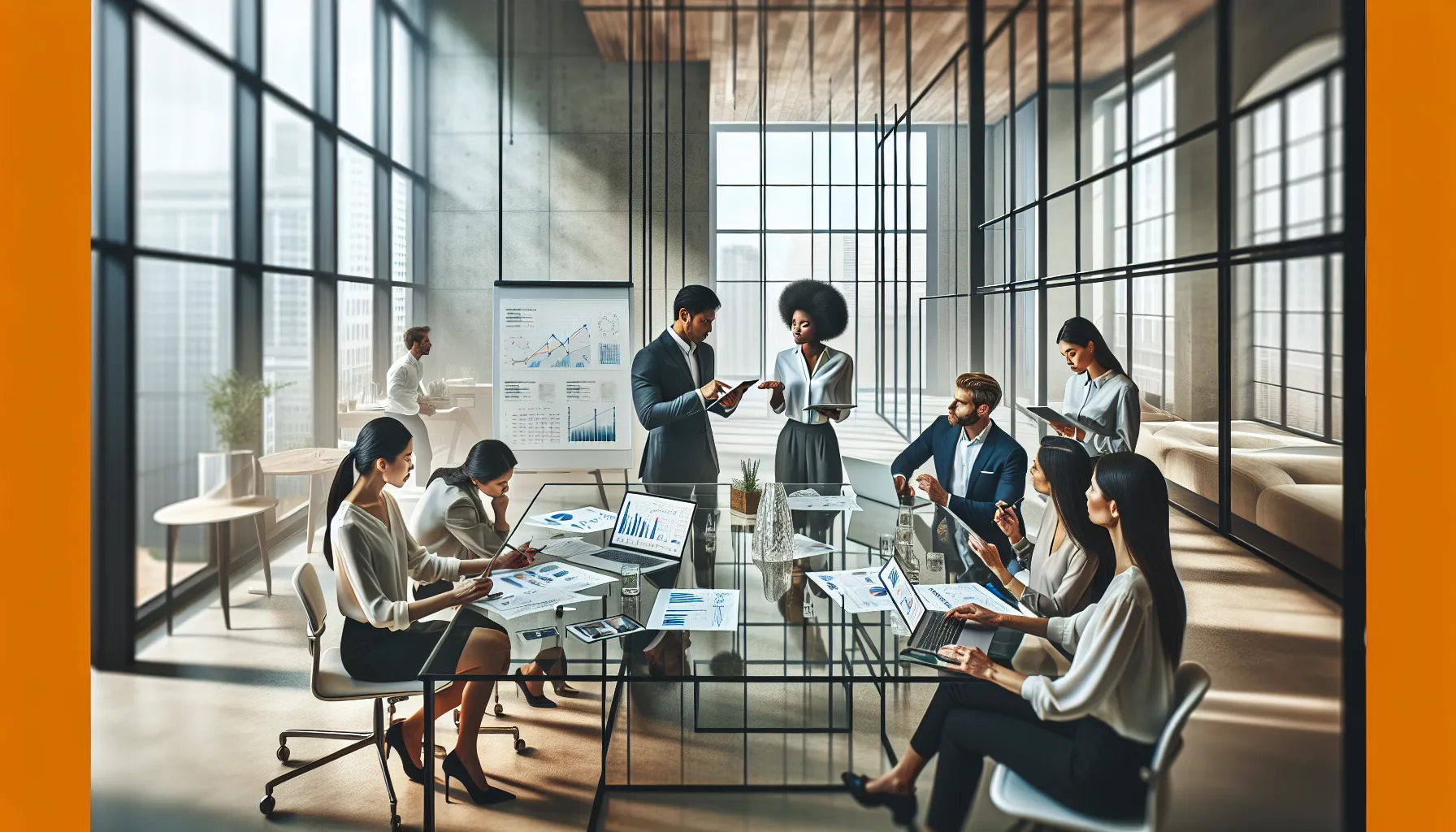 diverse team brainstorming in a modern office about njgcrby.
