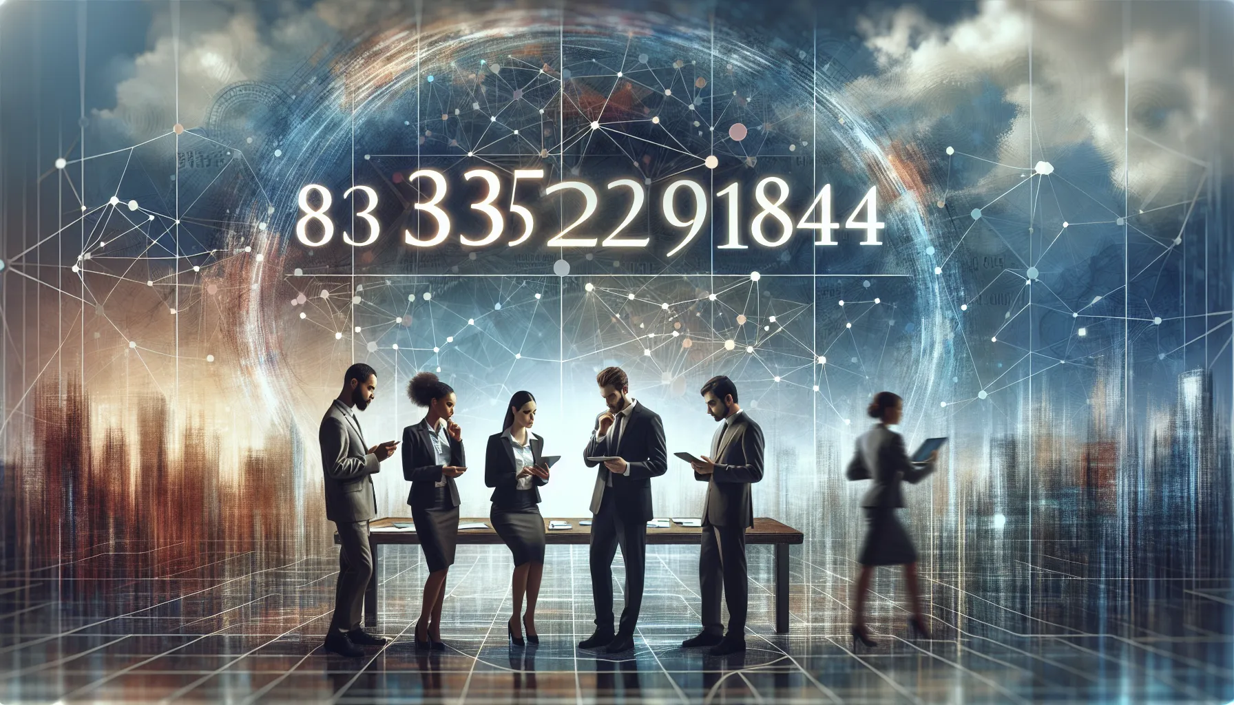 professionals discussing the significance of the number 8335201984 in a modern workspace.