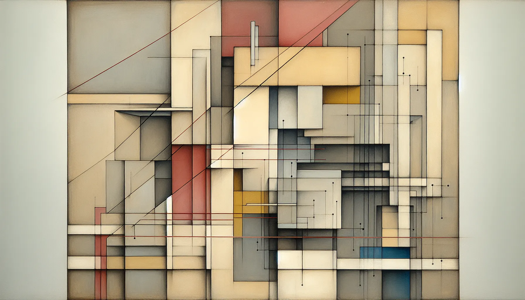 Layered abstract forms suggesting contractual tension, repayment, and graduated scales.