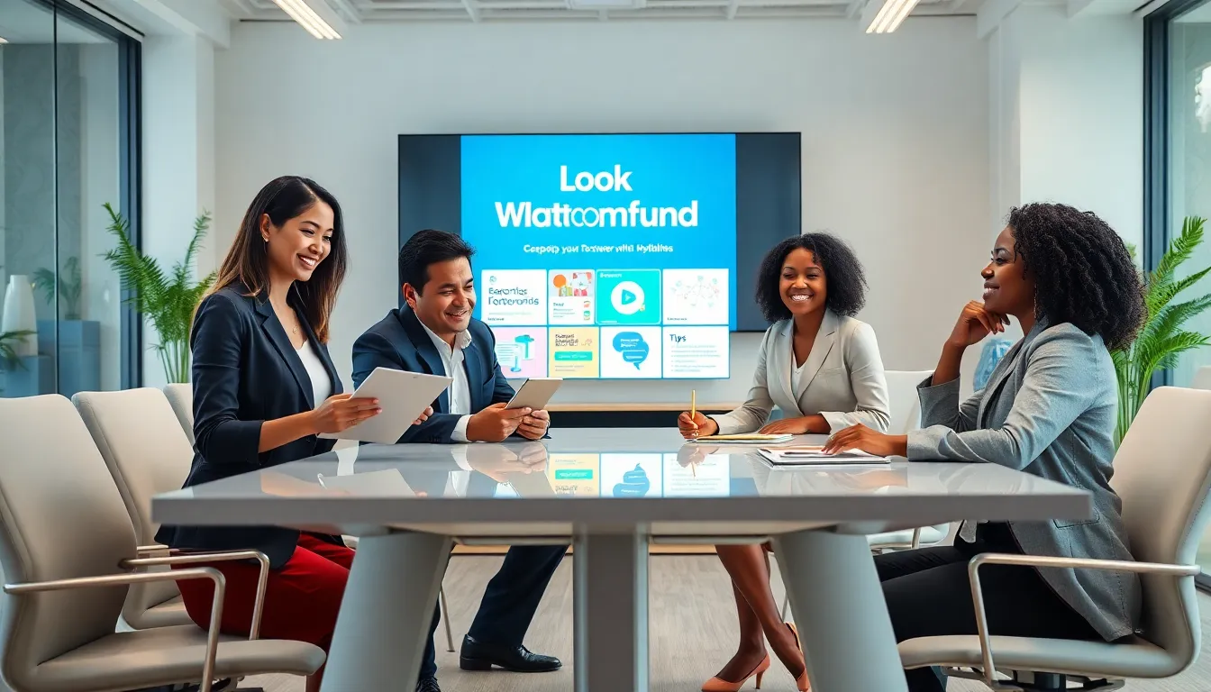 diverse professionals collaborating in a modern office environment.