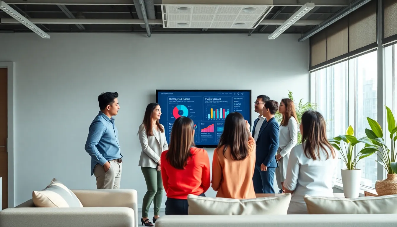 diverse team collaborating on public service technology solutions.