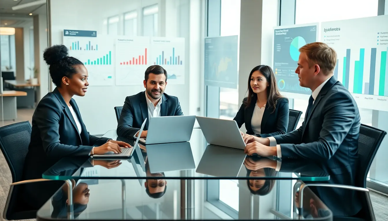 diverse team collaborating on the concept of tjvldrpdla in a modern office.