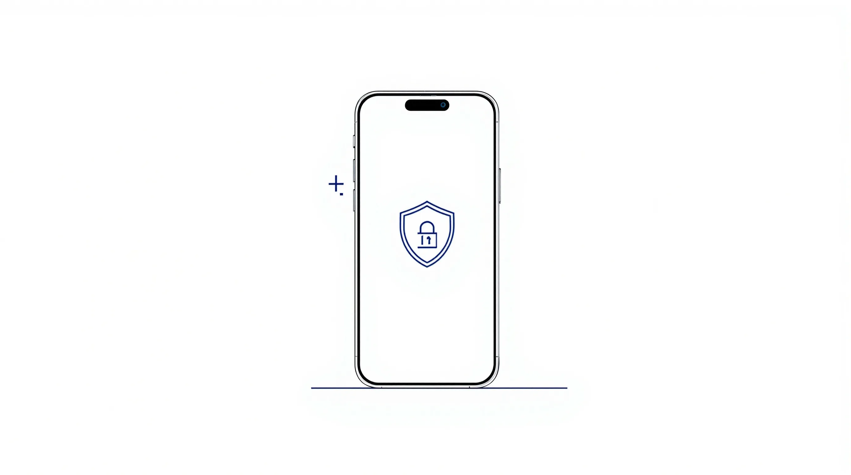 Smartphone with shield icon representing digital banking security and safety.