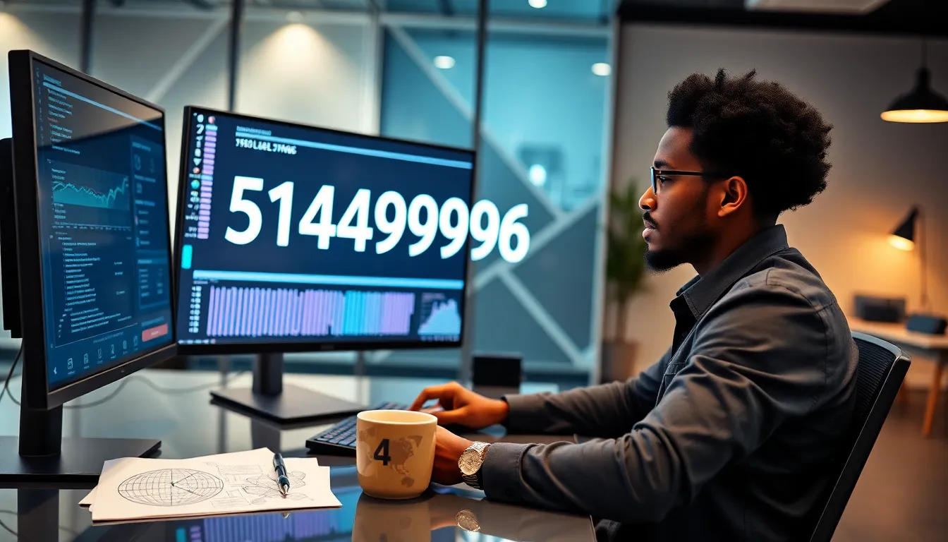 professional analyzing data in a modern digital workspace.