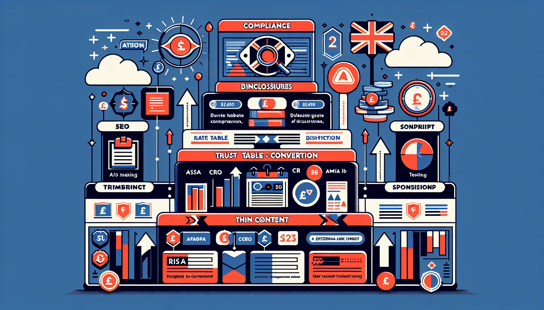 UK affiliate SEO framework showing compliance, CRO testing, and content integrity.