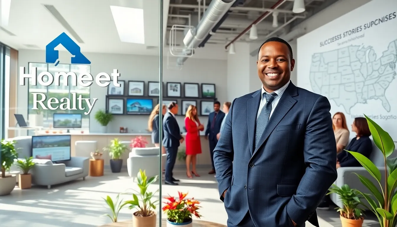 Timothy Williams and a team at HomeRocket Realty office discussing real estate.