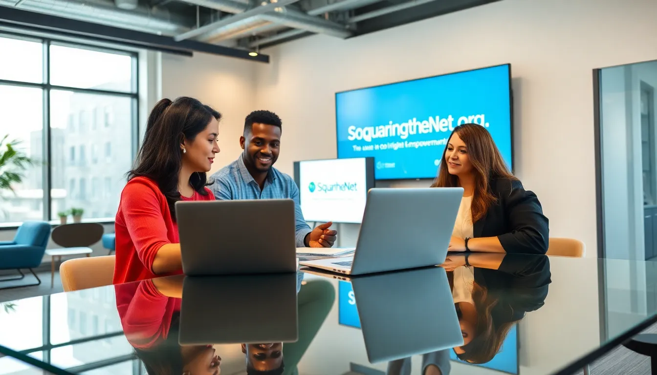 diverse team collaborating on digital inclusivity initiatives.