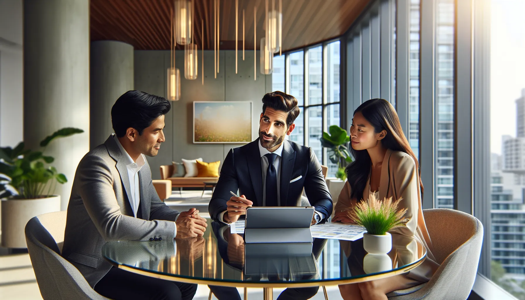 property management consultation in a modern office setting.