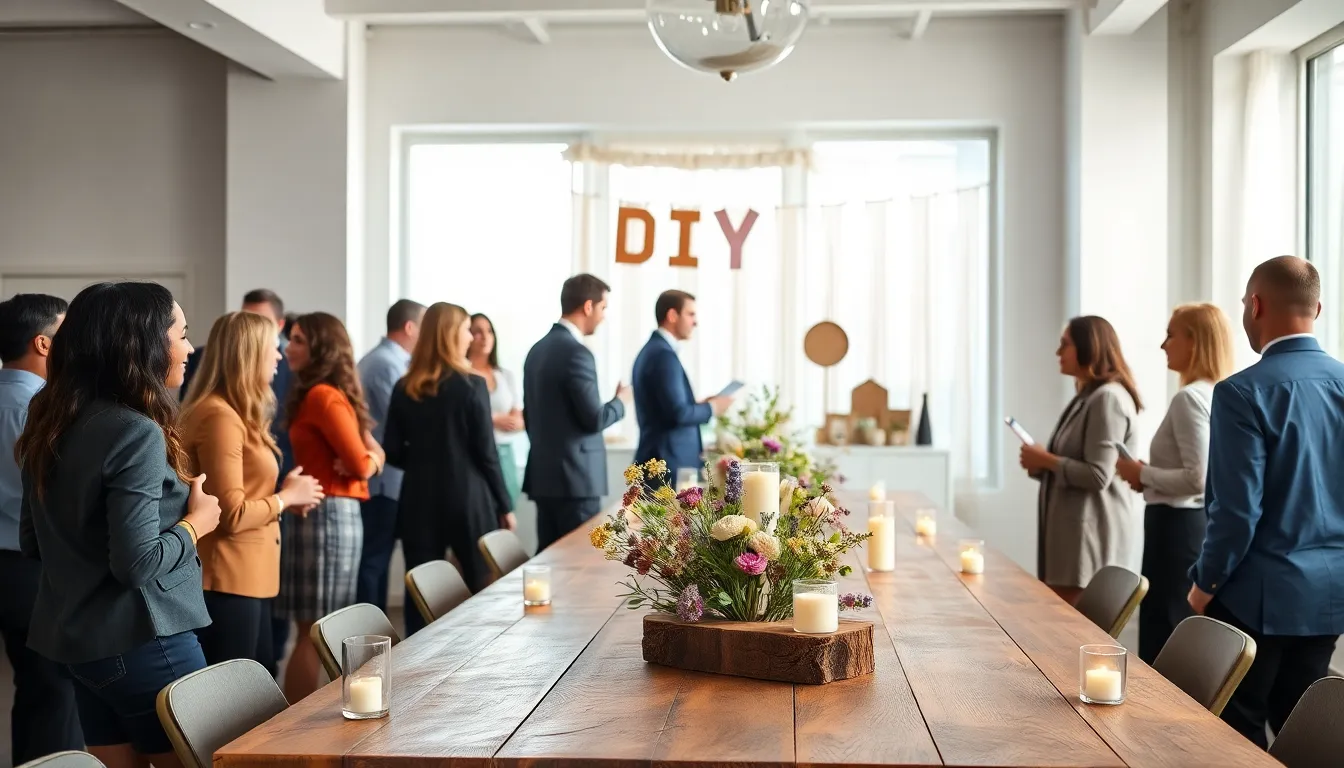 diverse group enjoying a budget-friendly event in a stylish setting.