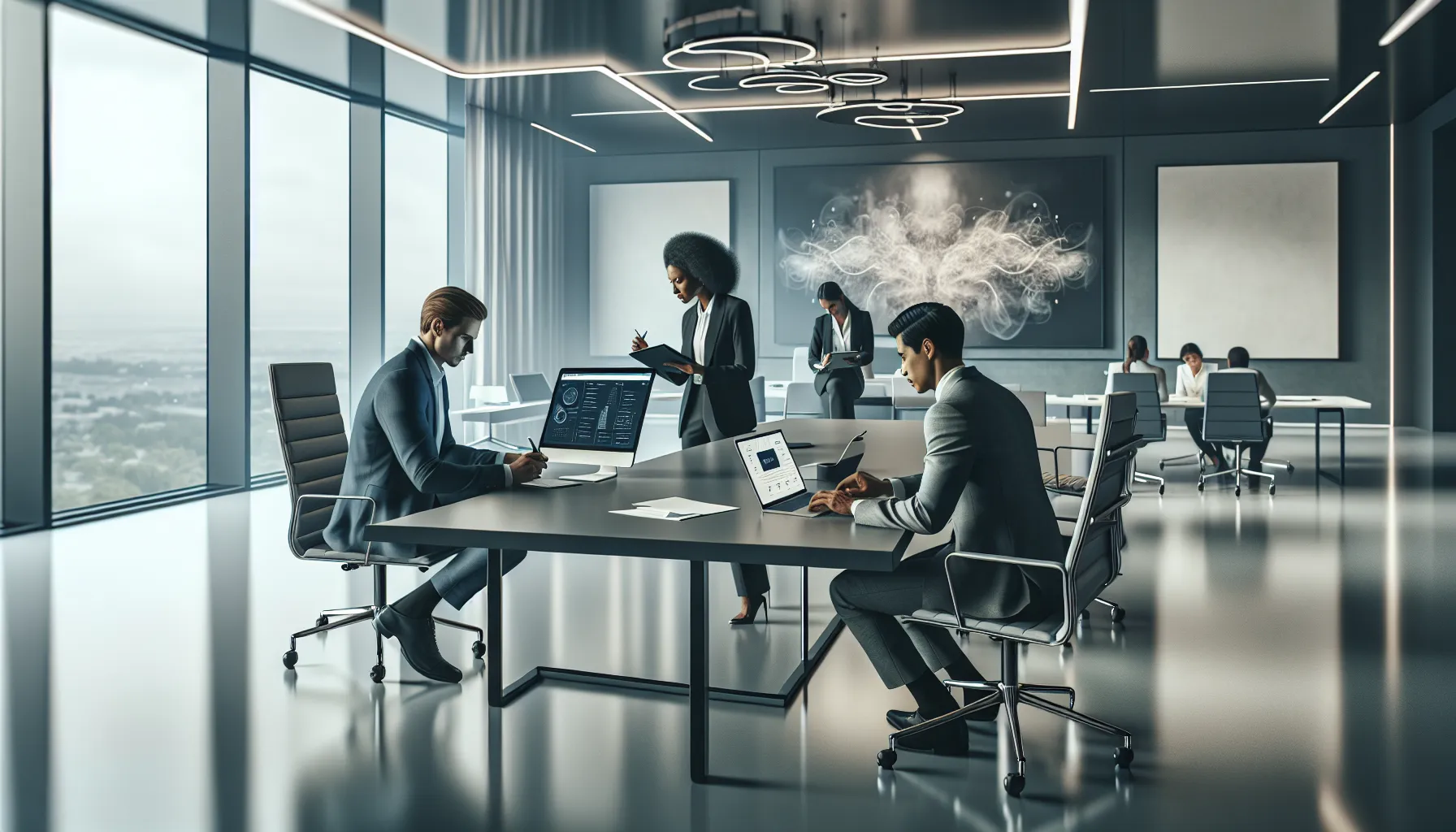 professionals collaborating in a modern office on Appcloseadd.