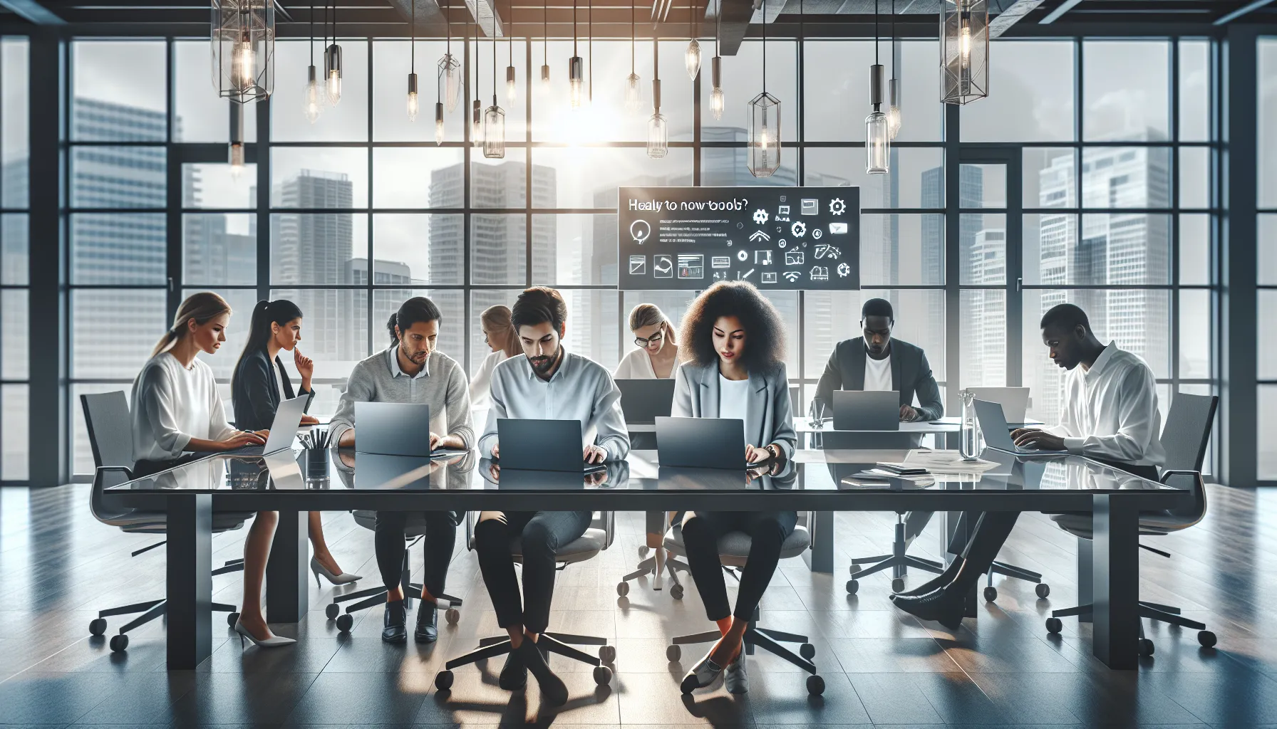 professionals engaging with Kirent6 in a modern office setting.