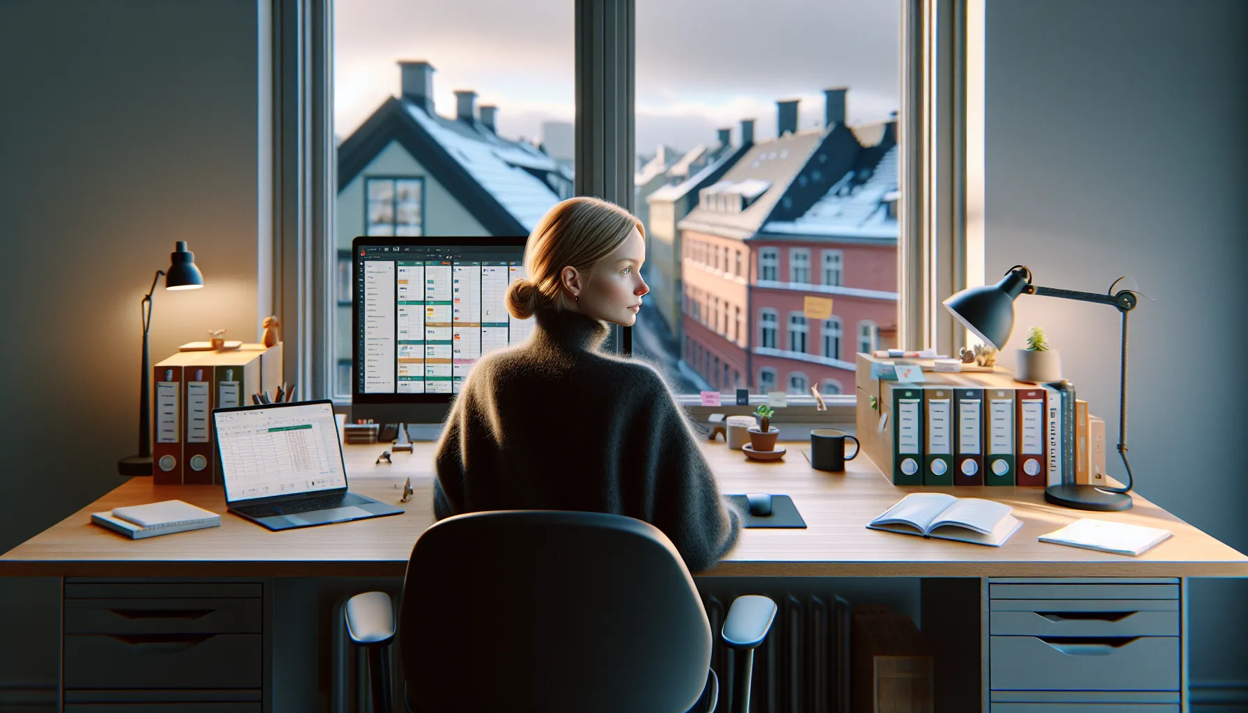 De mest kostnadseffektive verktøyene for små bedrifter 3 Norwegian small-business owner managing projects and video calls on integrated cloud tools.