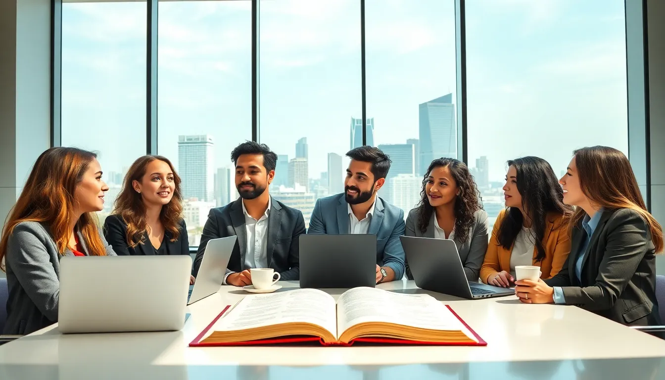 young professionals discussing the age of disciples in a modern office.