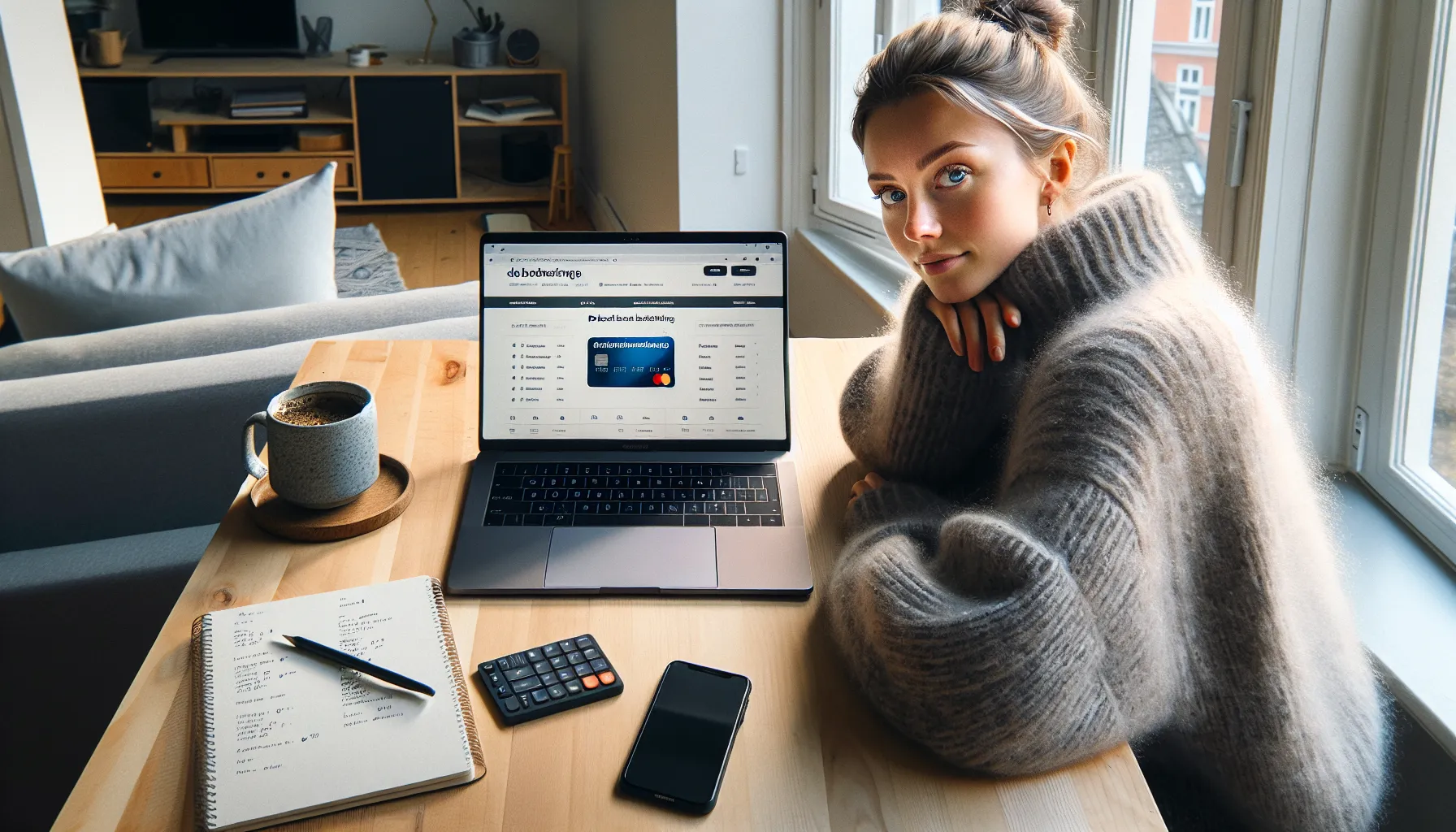 De beste kredittkortene for studenter i norge 2 Norwegian student reviews credit card criteria on laptop in a bright room.