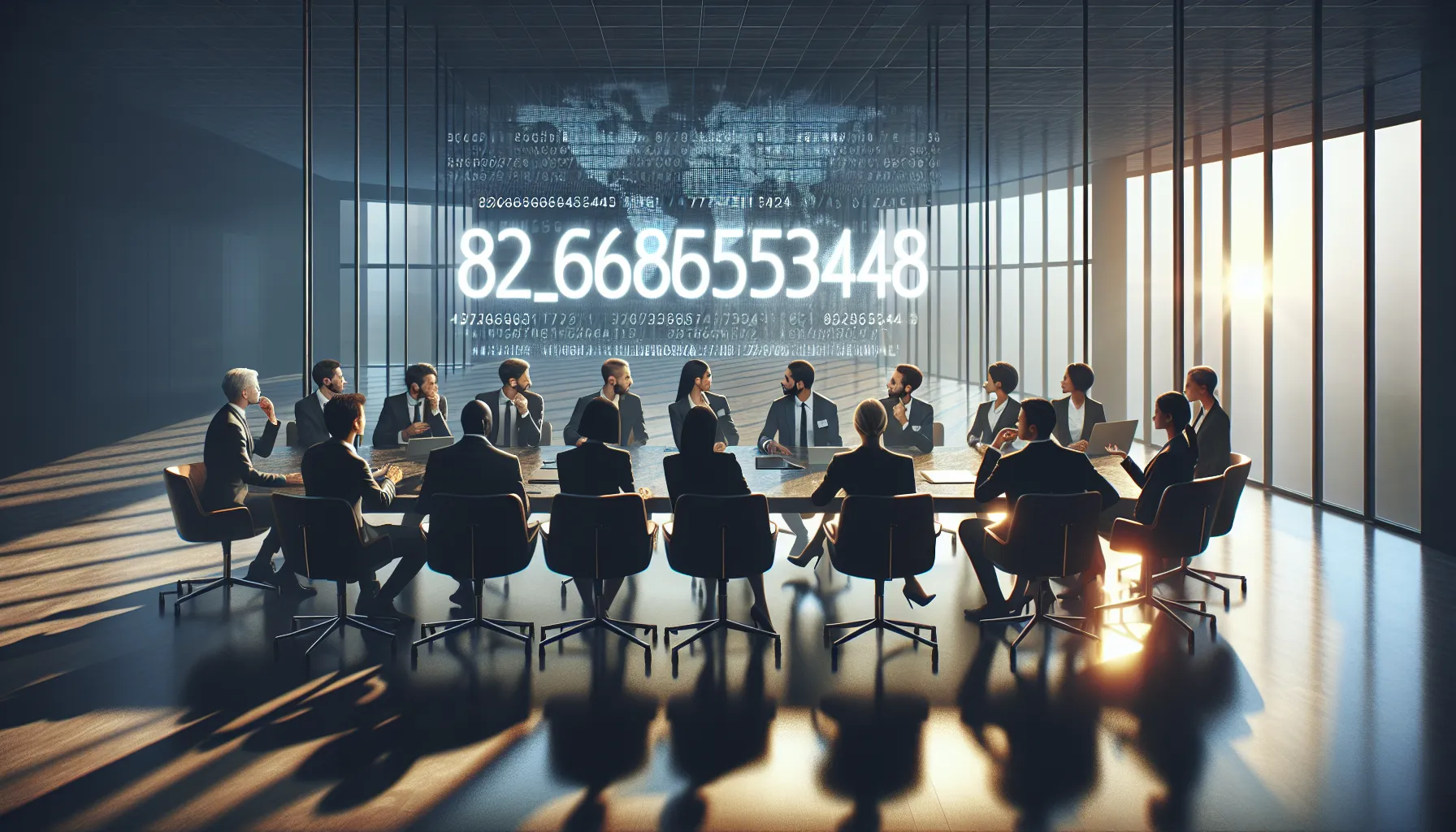 diverse team discussing the significance of a unique identifier in a modern office.