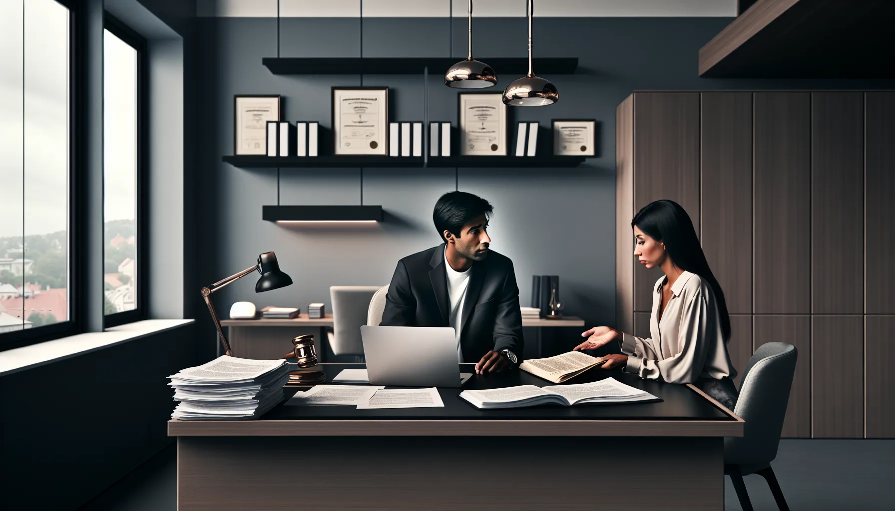 Croatian lawyer consulting with parent about child support legal obligations