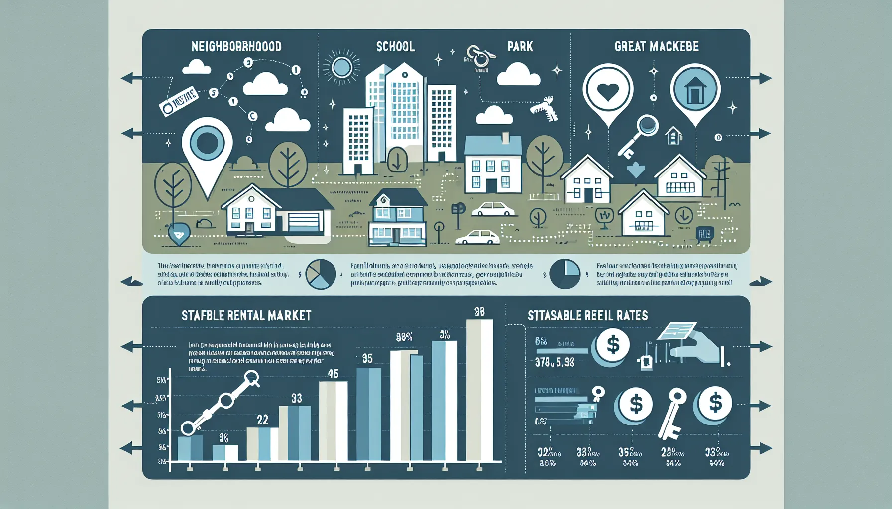 Infographic showing Danville rental market highlights and landlord pricing tips.