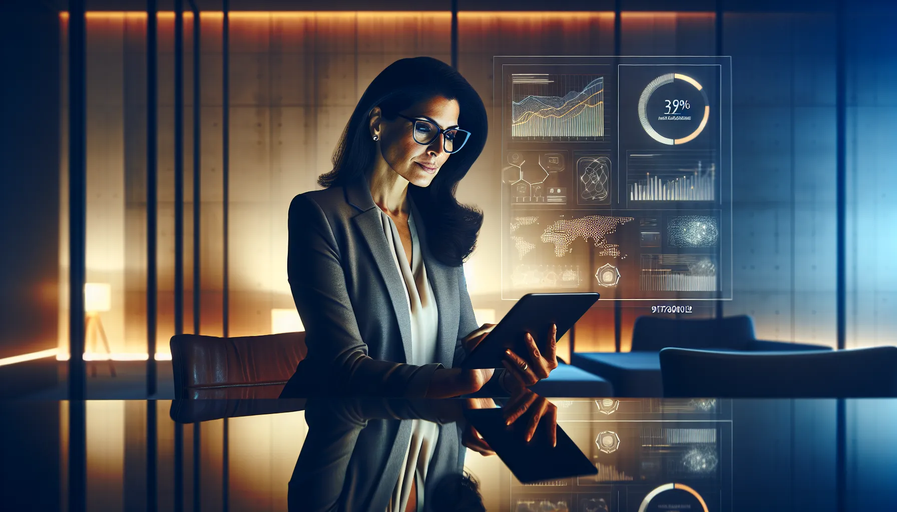 professional analyzing data related to 9178600132 in a modern office.