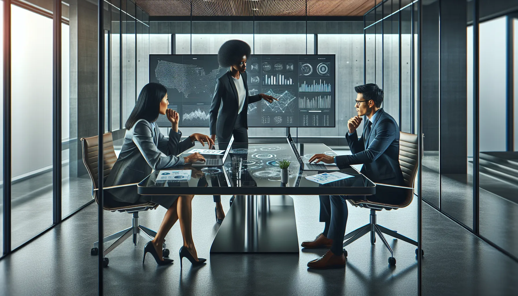 team discussing challenges in numeric identification in a contemporary office.