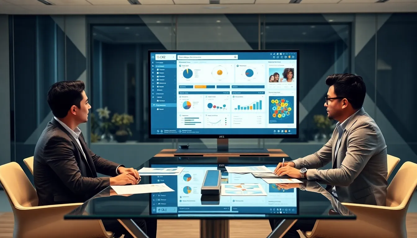 professionals collaborating over CK2Generator strategy in a modern office.