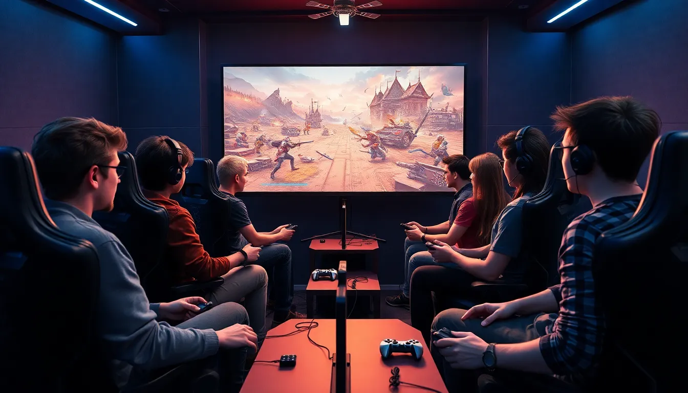 gamers enjoying Final Fantasy Tactics in a modern gaming setup.