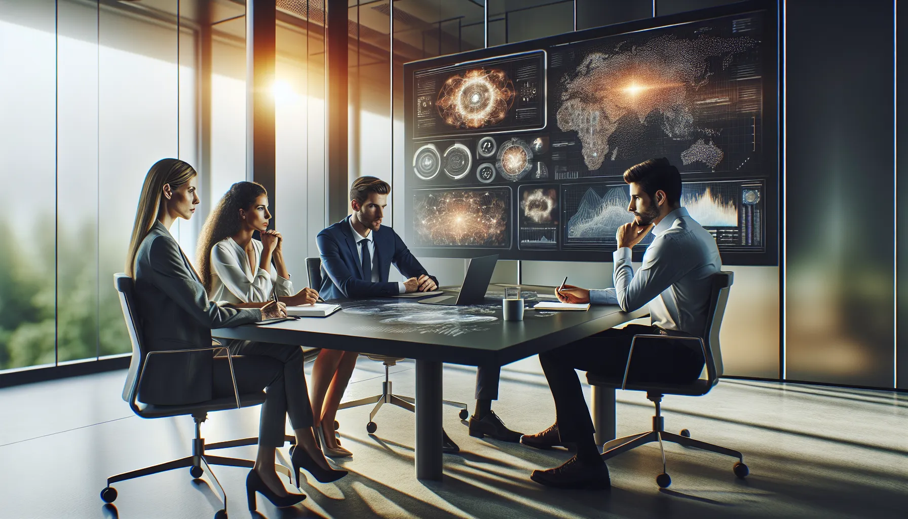 professionals discussing challenges of gfktrcbz in a modern office.