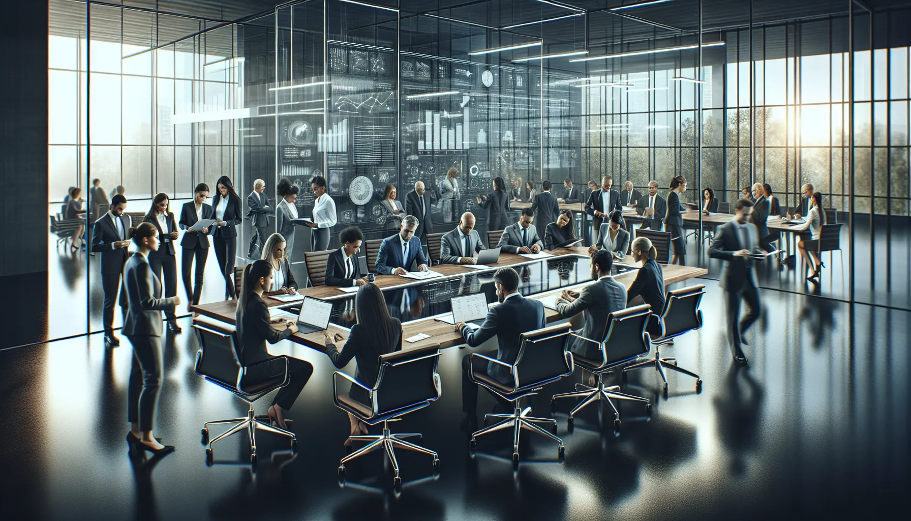 diverse team collaborating in an office for UStudyBytes release planning.