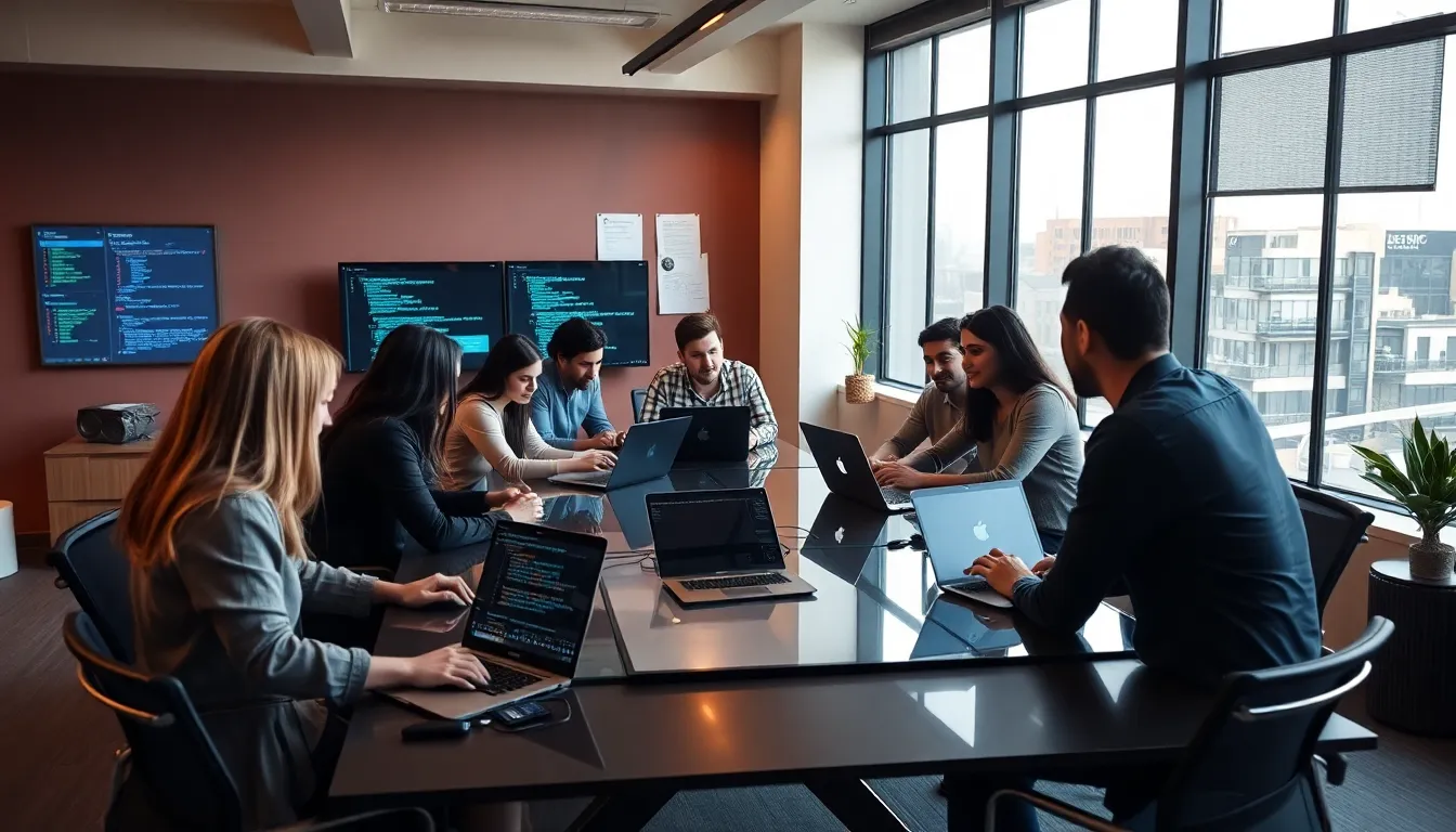 diverse team collaborating in a modern Denver office.