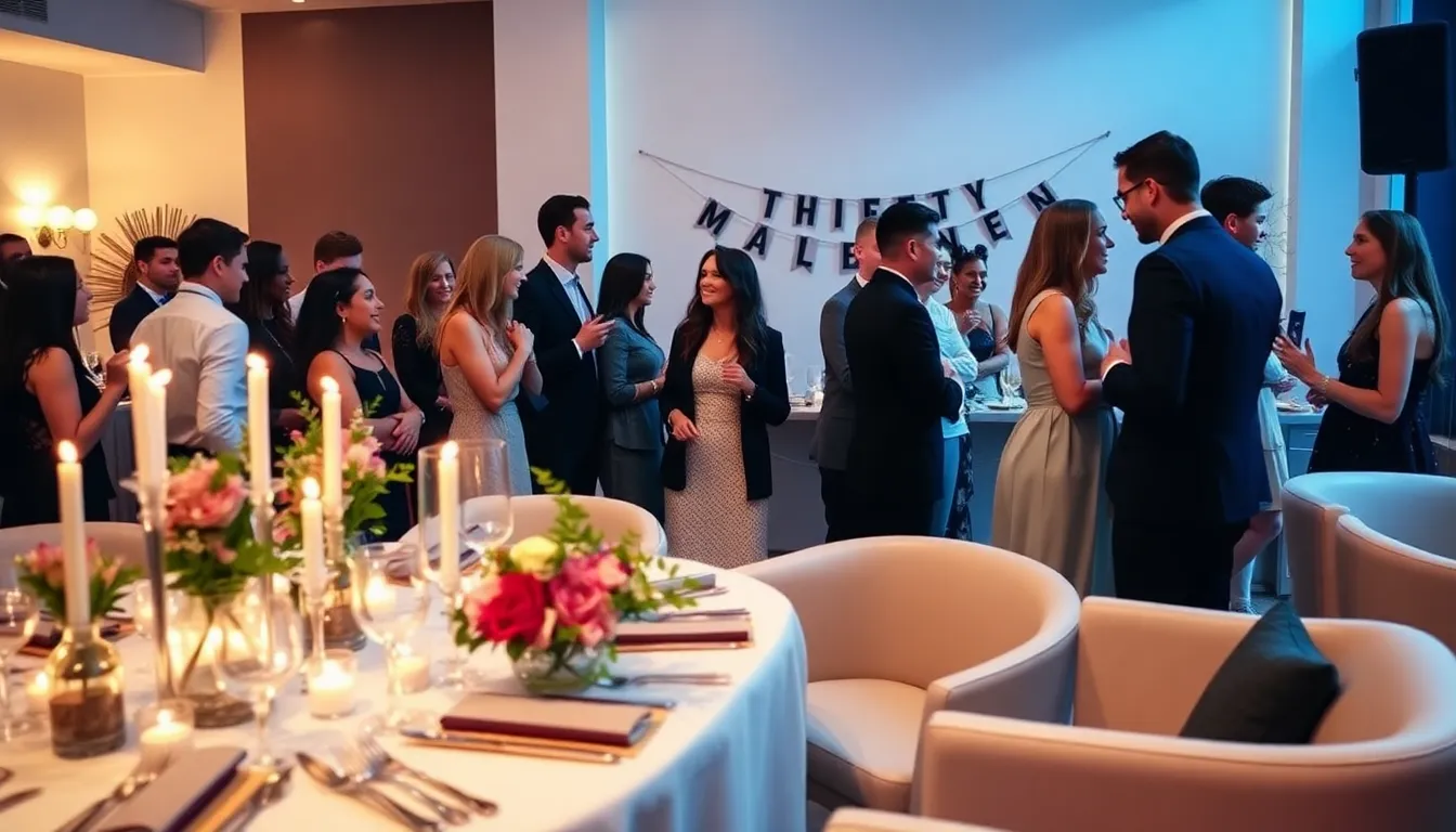 stylish gathering at a budget-friendly event with diverse guests.