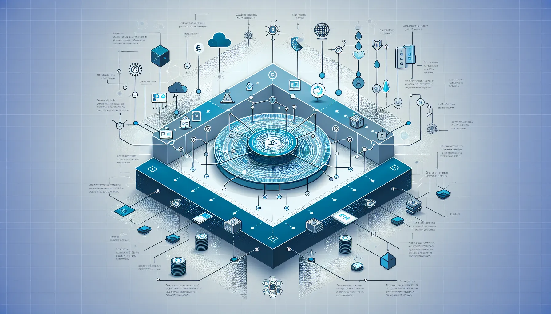 Diagram showing Chainlink oracle network connecting real-world data to blockchain smart contracts