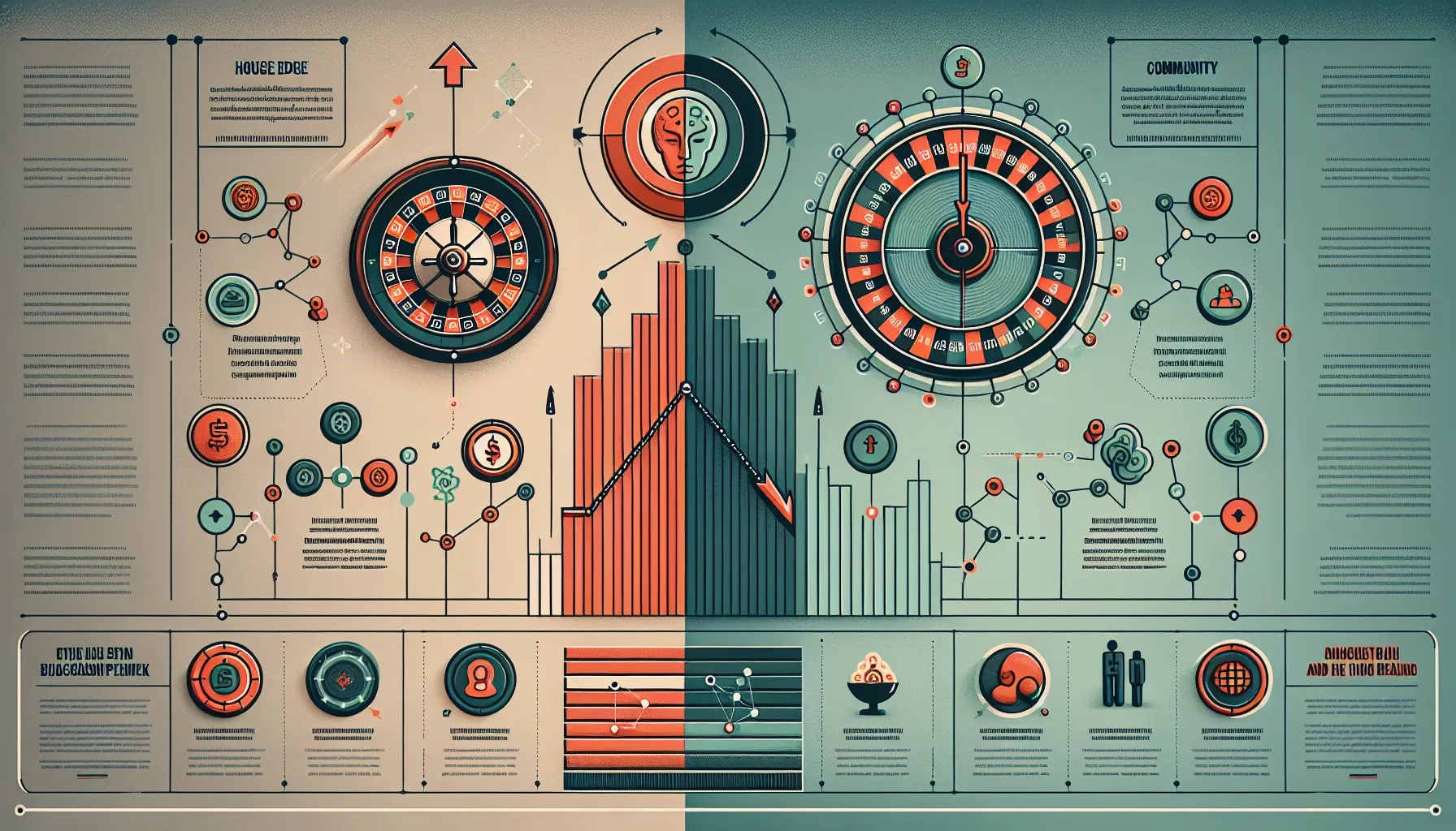 Comparison infographic showing crypto casino risks versus low-risk skill-based alternatives