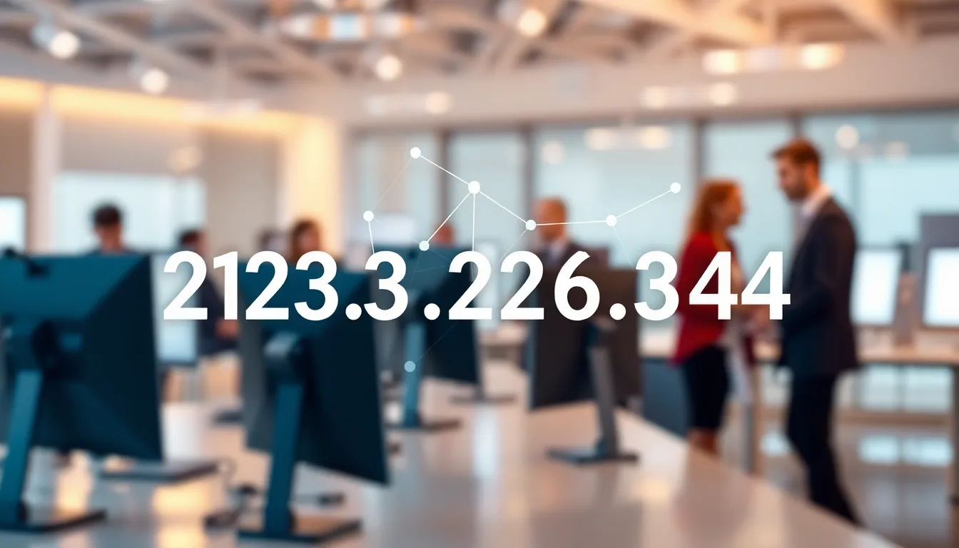 illustration of an IP address in a modern digital network context.