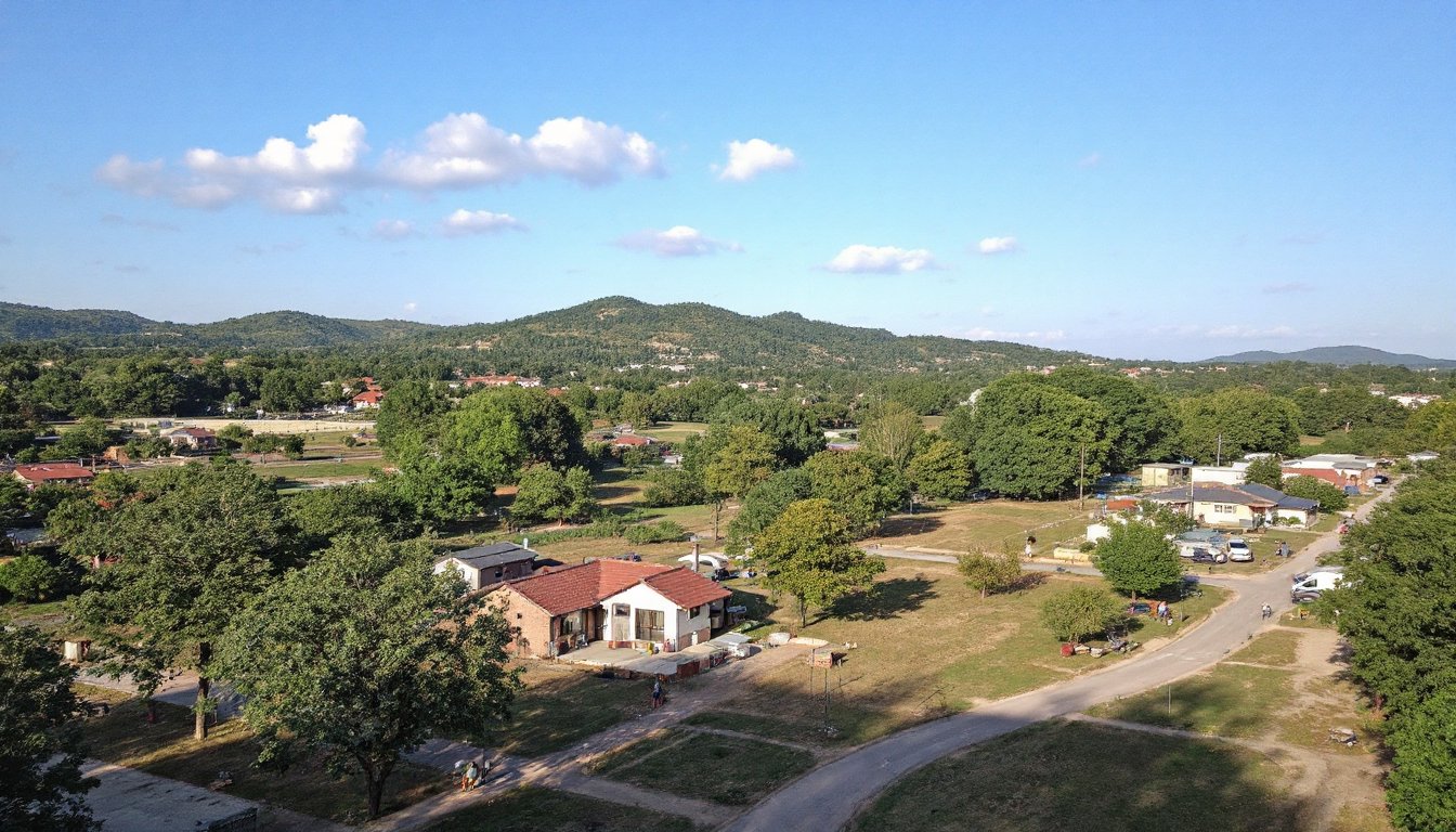 Woman reading a nutrition label on a granola bar in her kitchen.
