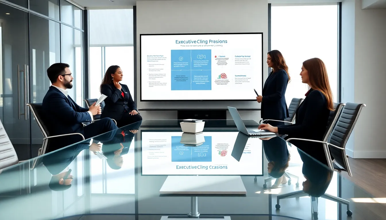diverse lawyers in a modern conference room during executive coaching session.