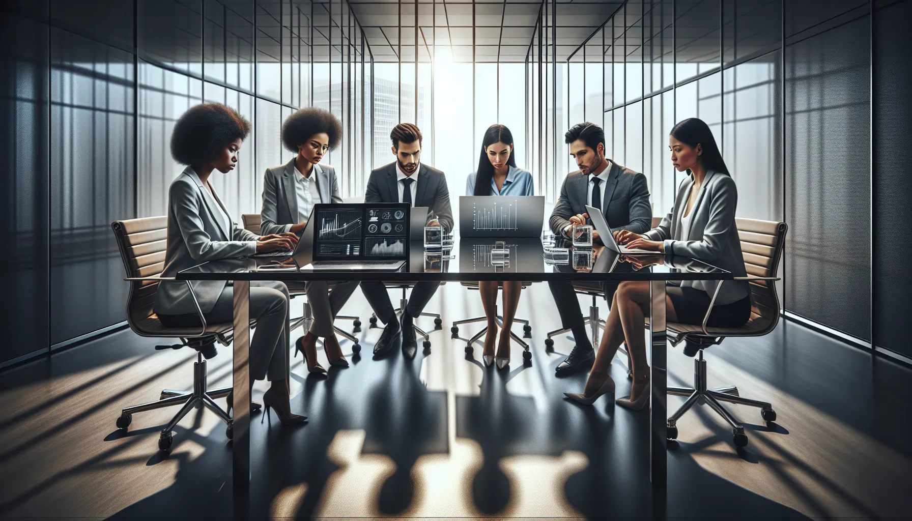 diverse team discussing data management challenges in a modern office.