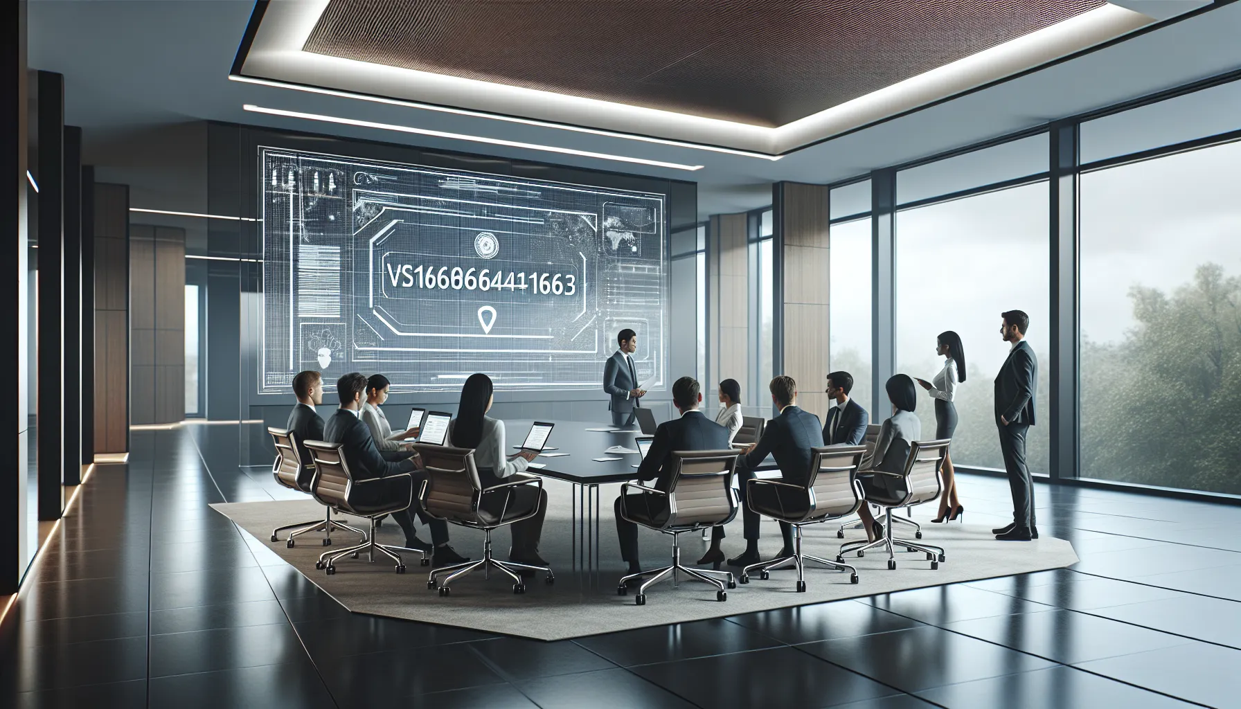 diverse professionals collaborating in a modern office.