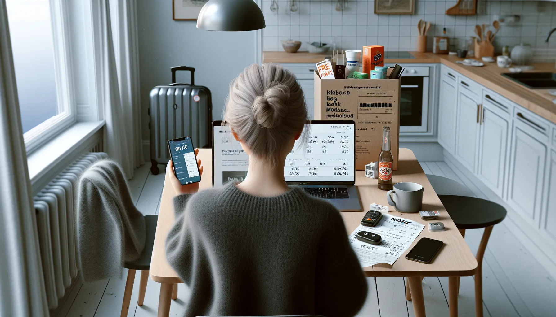 Hvordan finne medlemsklubber med de beste online tilbudene 2 Norwegian woman compares online membership deals on her phone at home.