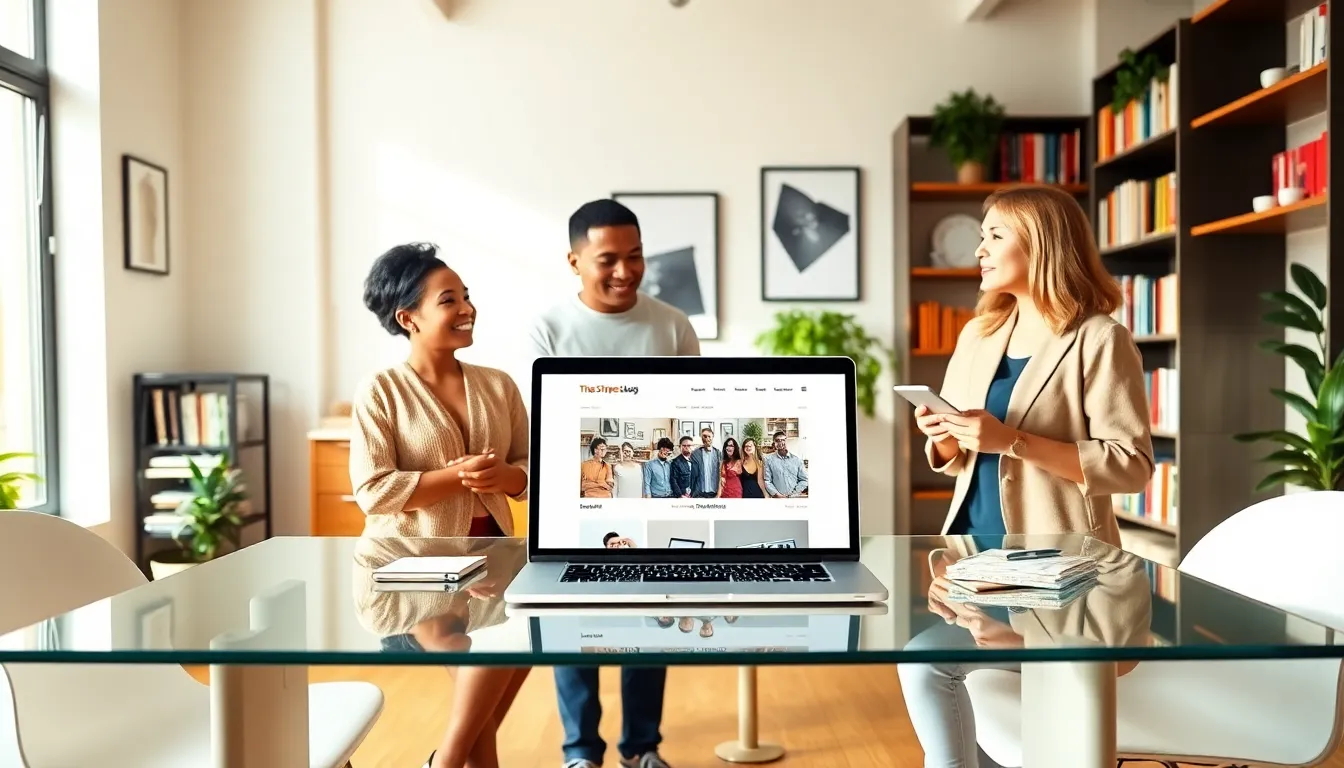 diverse team collaborating in a modern workspace for The Stripes Blog.