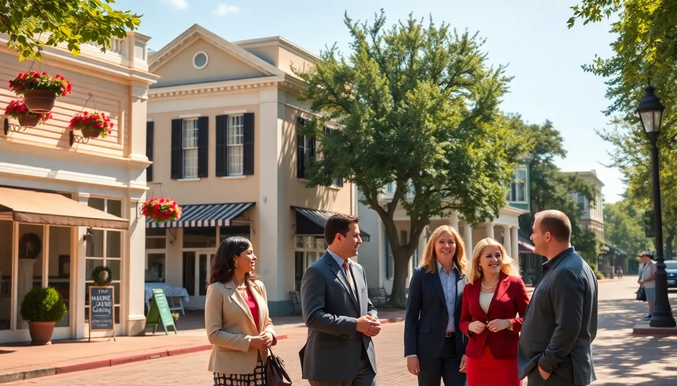 charming Southern town square inspired by Sweet Home Alabama