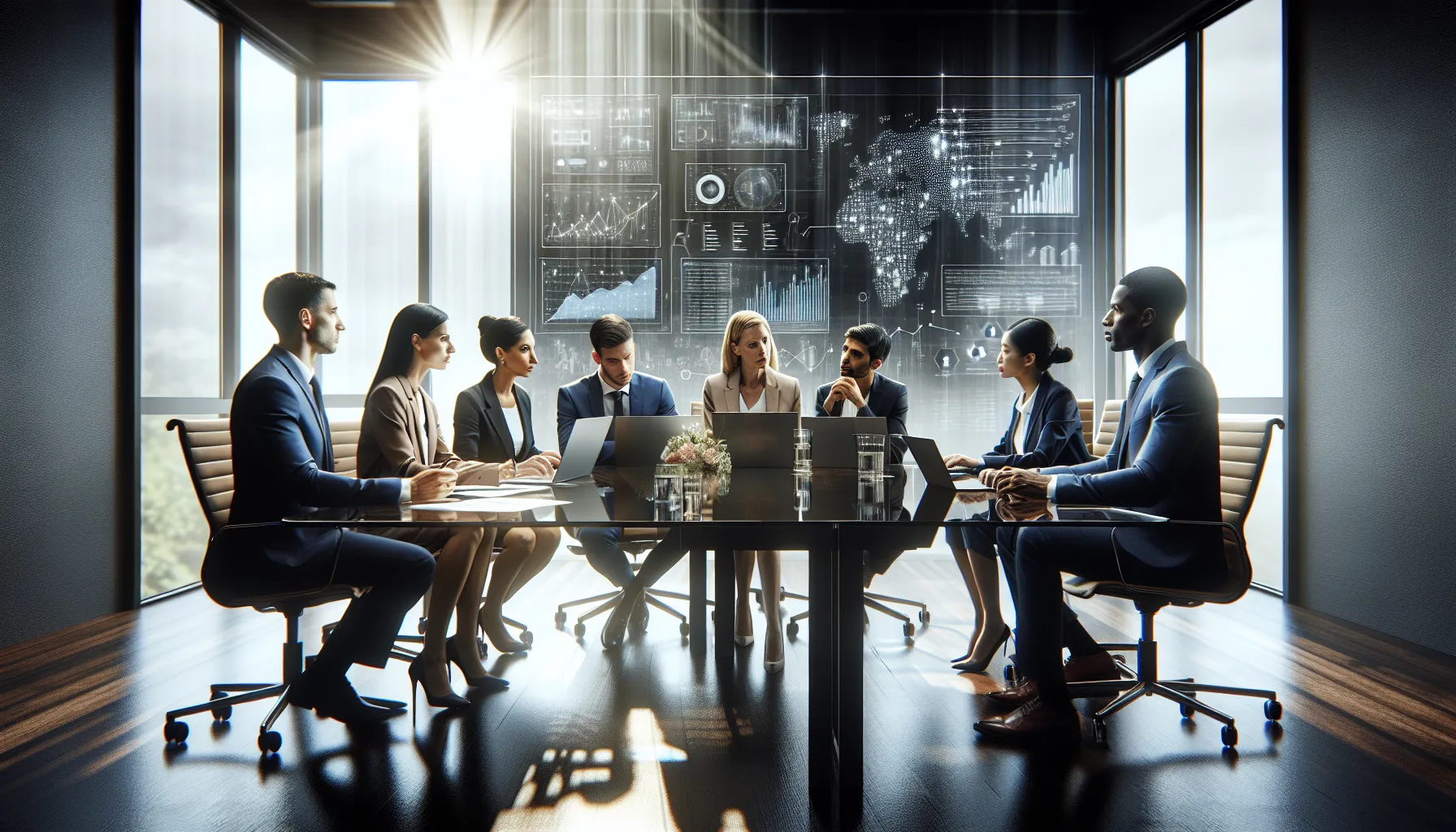 diverse team discussing data integrity concepts in a modern office.
