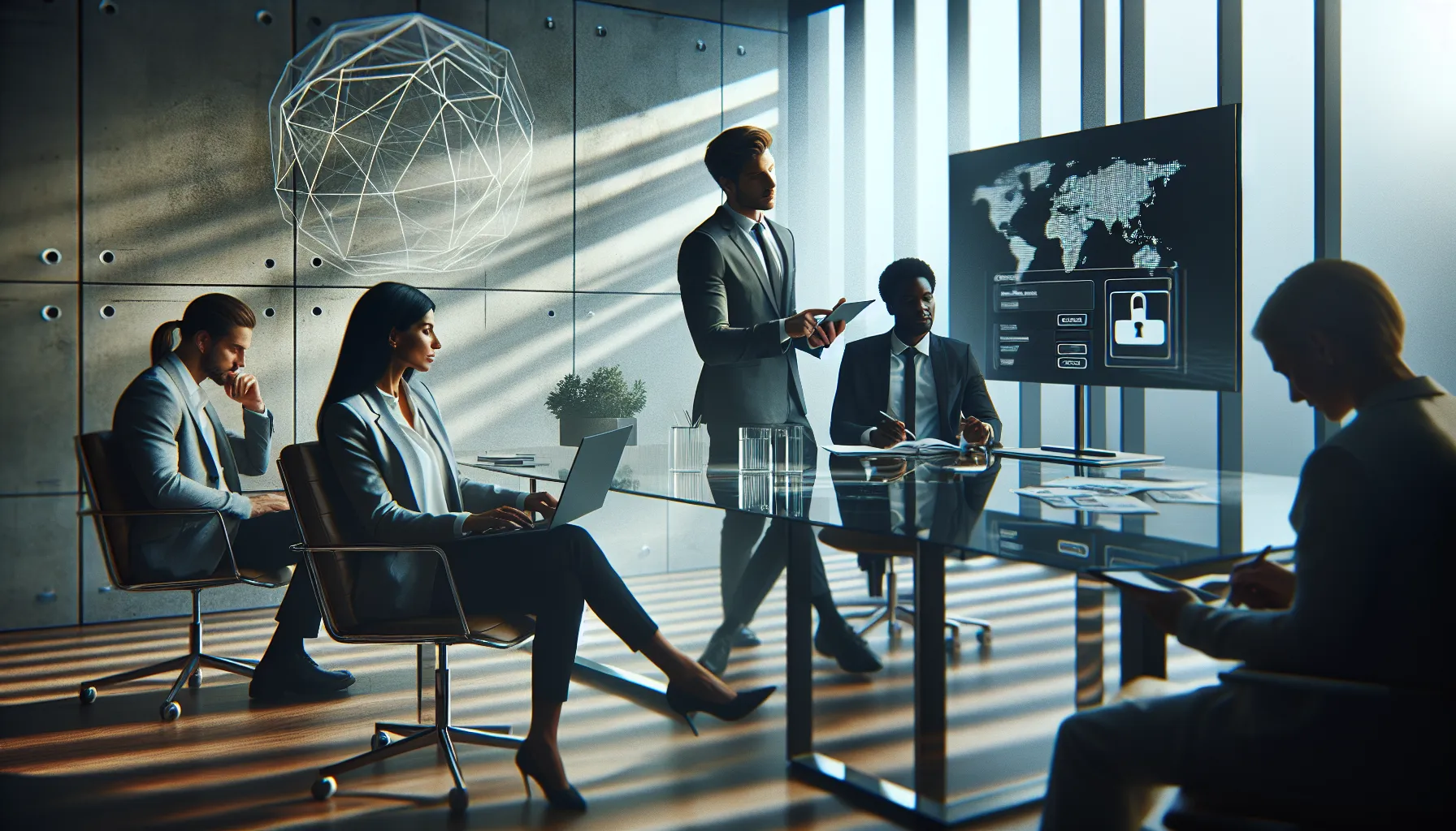 professionals troubleshooting login issues in a modern office setting.