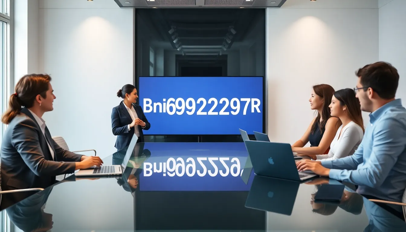 diverse team discussing Bn6922297R in a modern office.