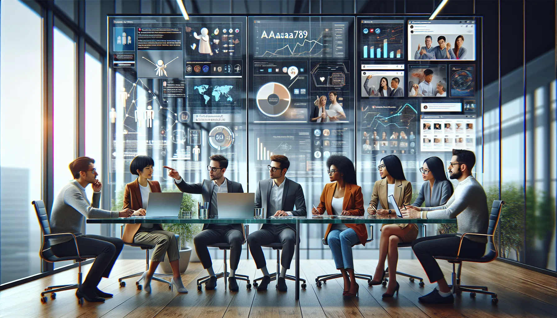 professionals collaborating in a modern office about aaasuka789.