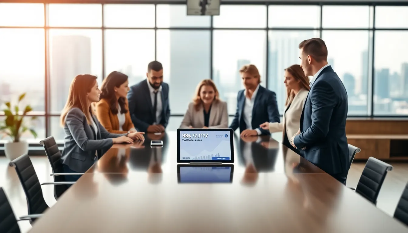 diverse team discussing services related to the hotline 985.771.1717.