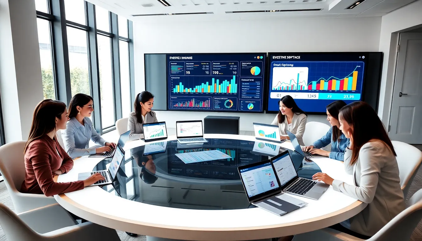 diverse team planning budgets in a modern office setting.