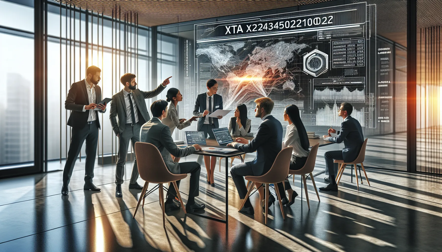 professionals discussing challenges of using identifier Xta21074052110022 in a modern office.