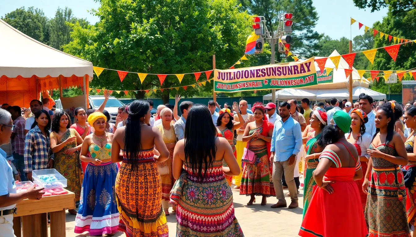 celebration of Juilionesunray at a vibrant festival.