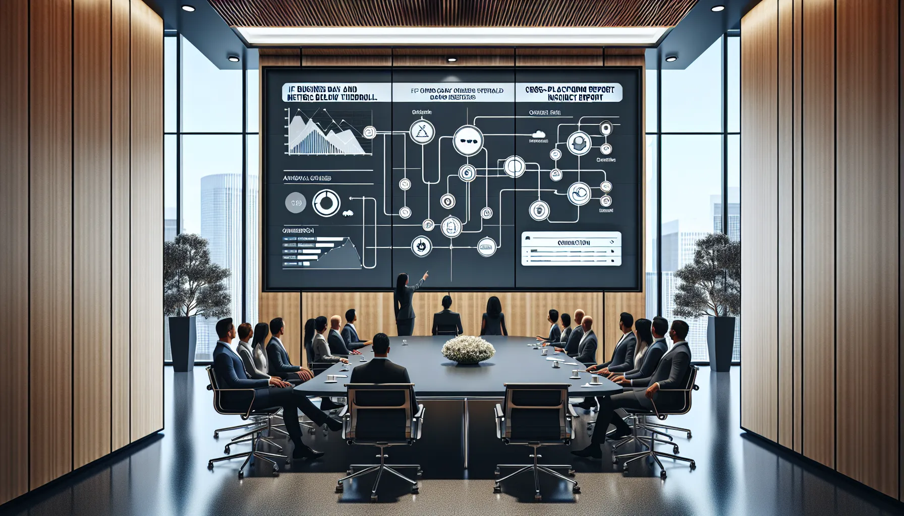 Data professionals managing automated Tableau reporting workflows on a large orchestration dashboard.