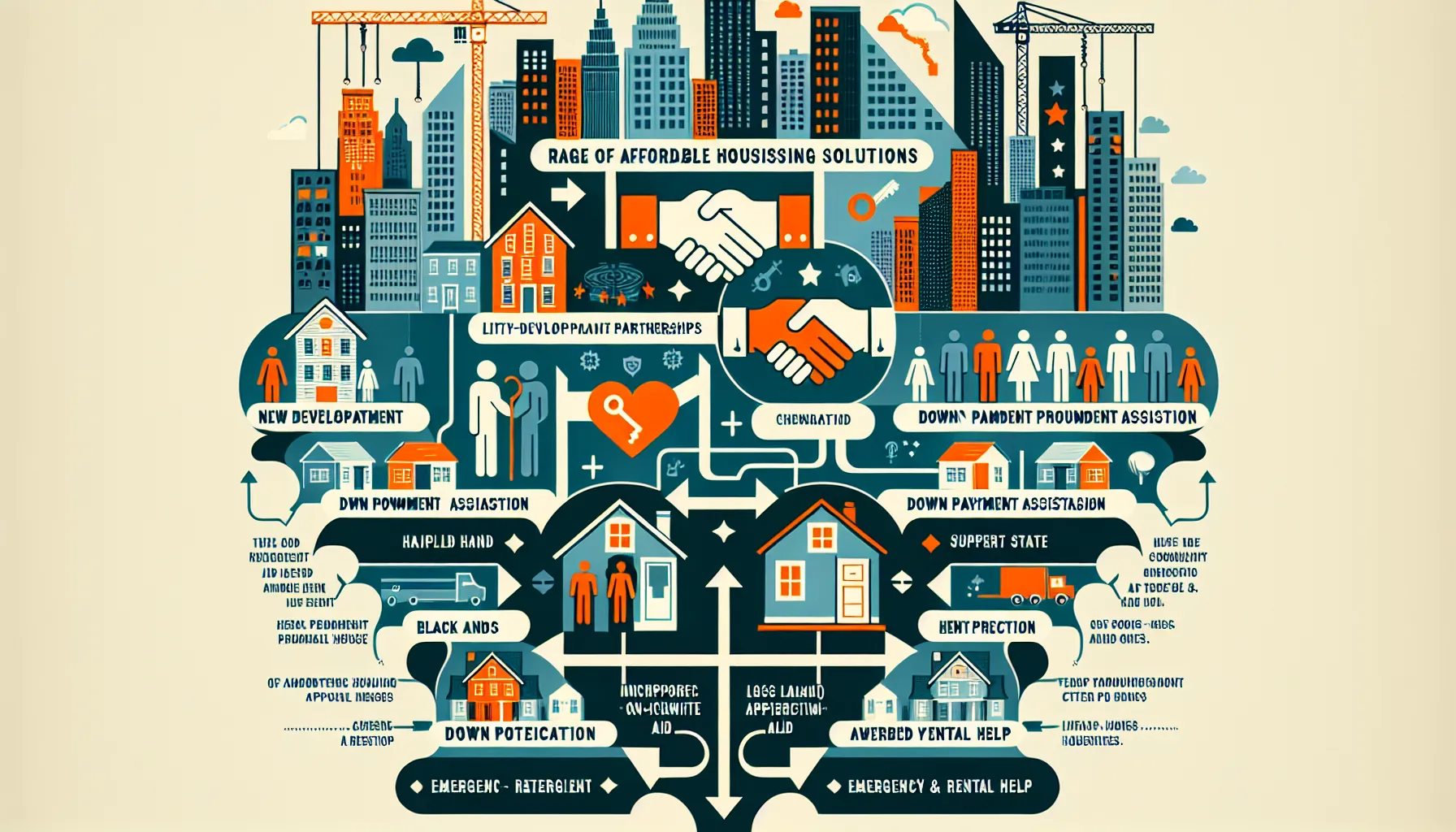 infographic showing affordable housing solutions in Pleasant Hill, California