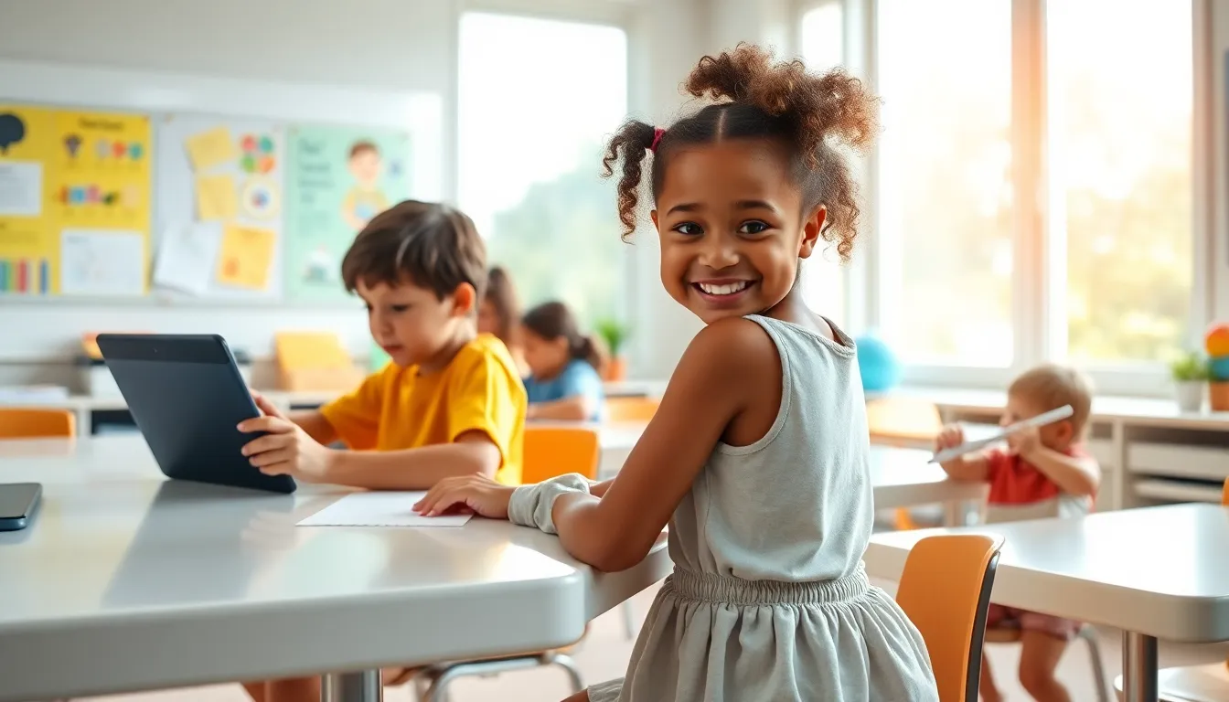 older elementary school children in a supportive classroom setting.